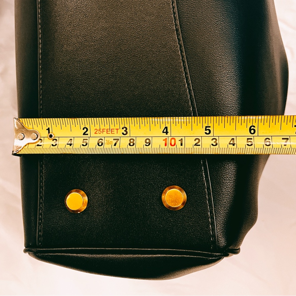 Black Leather Satchel/Top Handle Bag - Picture 14 of 14
